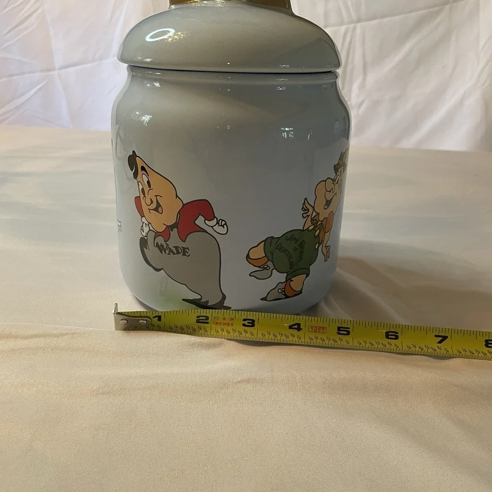 Wade Porcelain Animated Characters Cookie Jar R Ellis 1996 Vintage Blue Ceramic